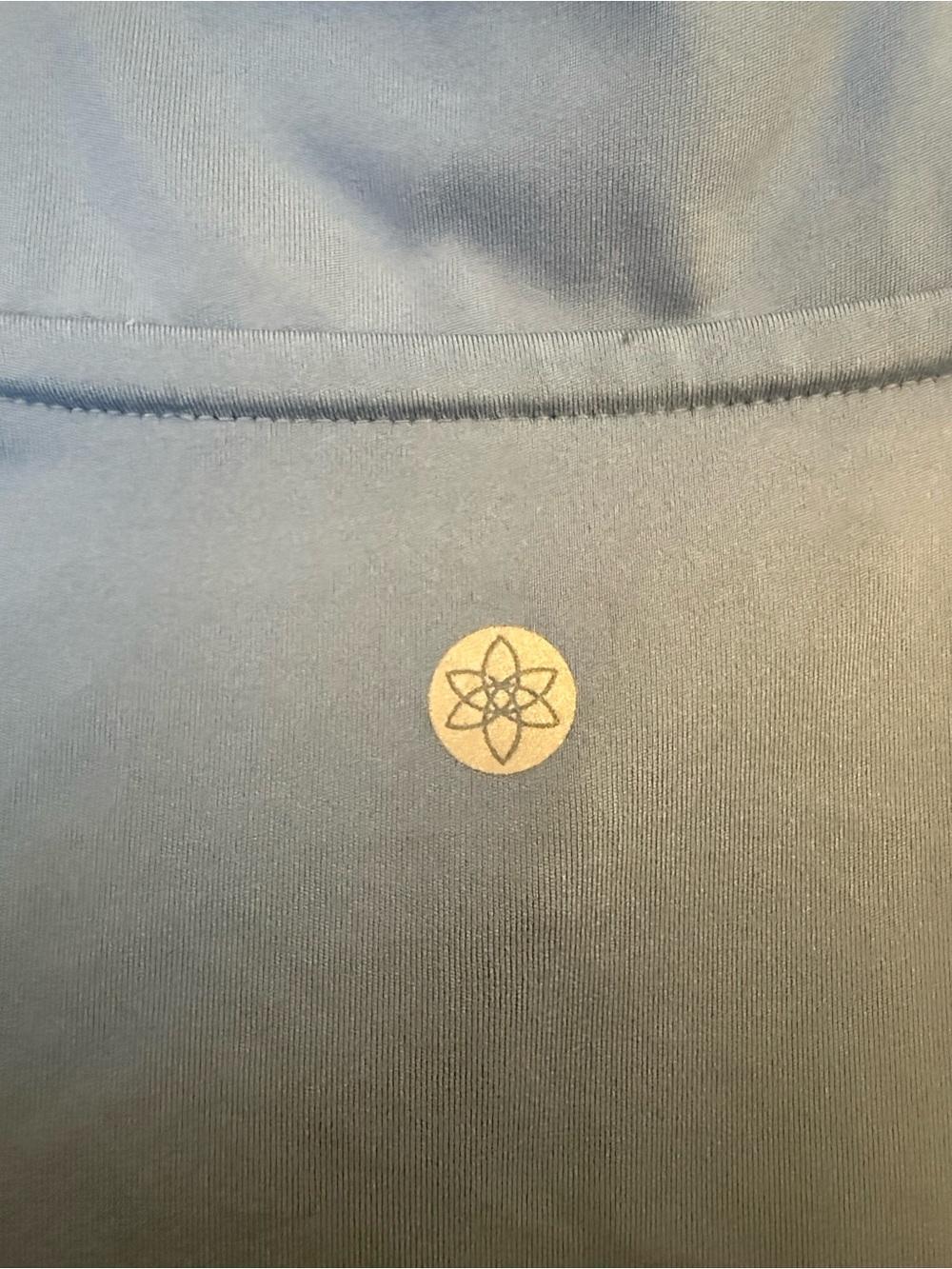 Women's slightly cropped Light Blue Active Full-Zip Jacket - Picture 4 of 4
